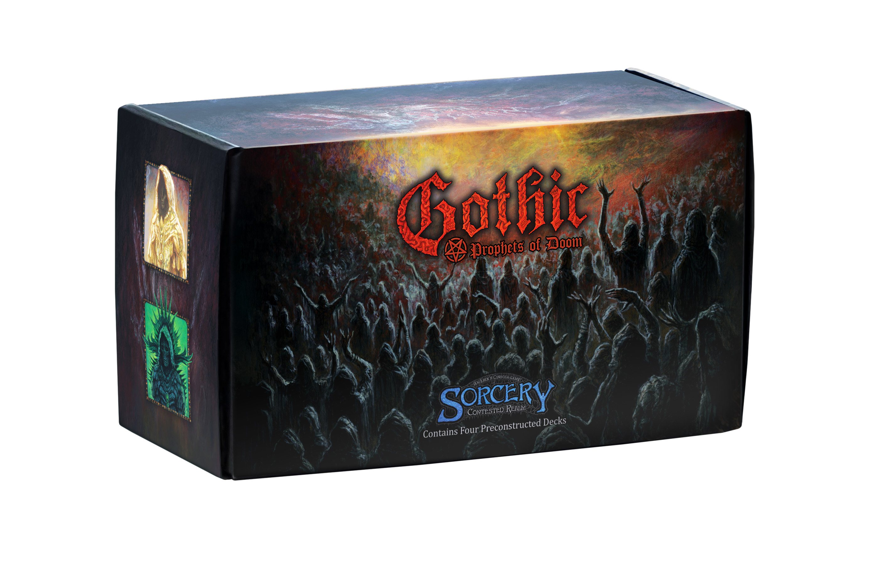 Sorcery TCG: Gothic Prophets of Doom preconstructed deck display