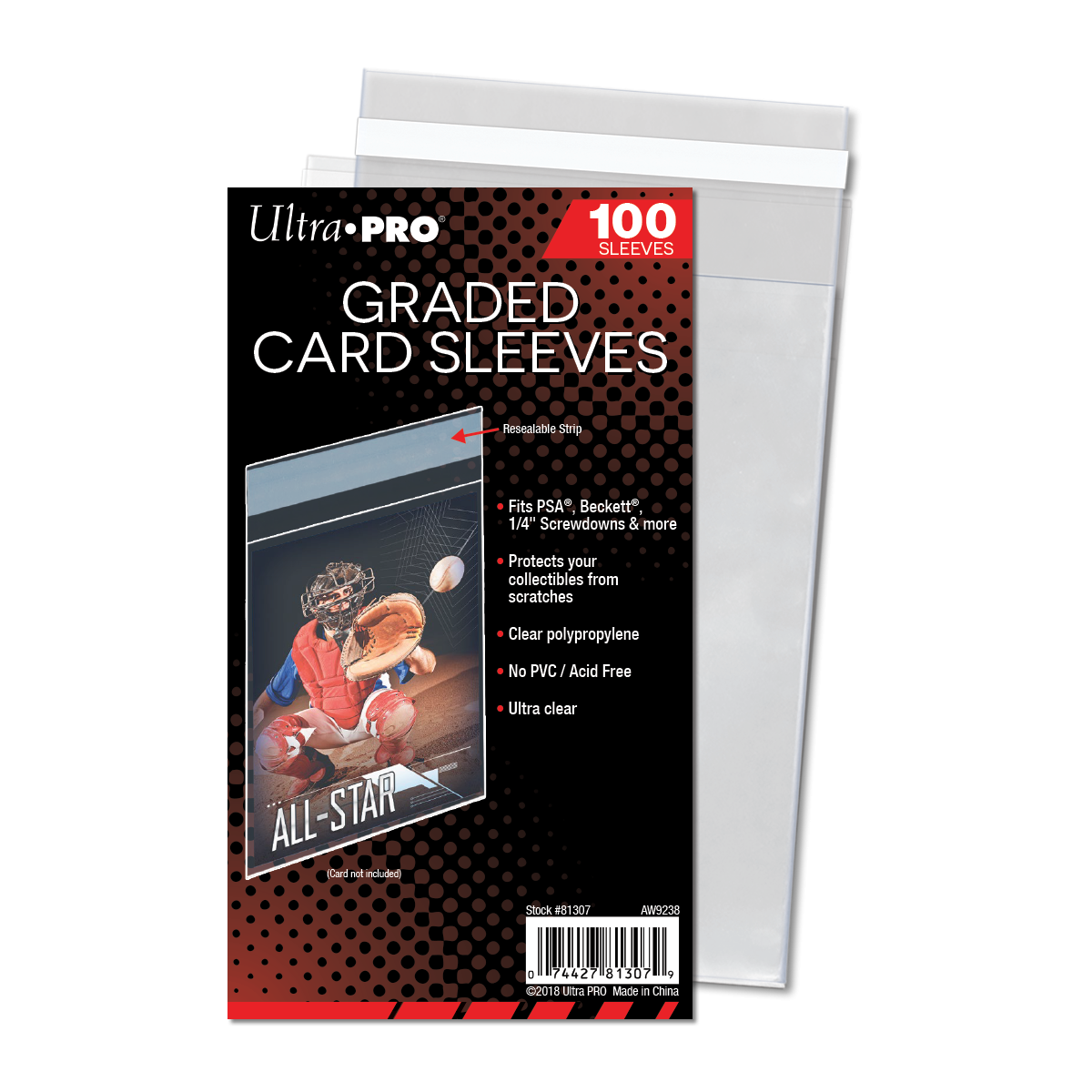Ultra PRO: Graded Card Resealable Sleeves (100-Pack)