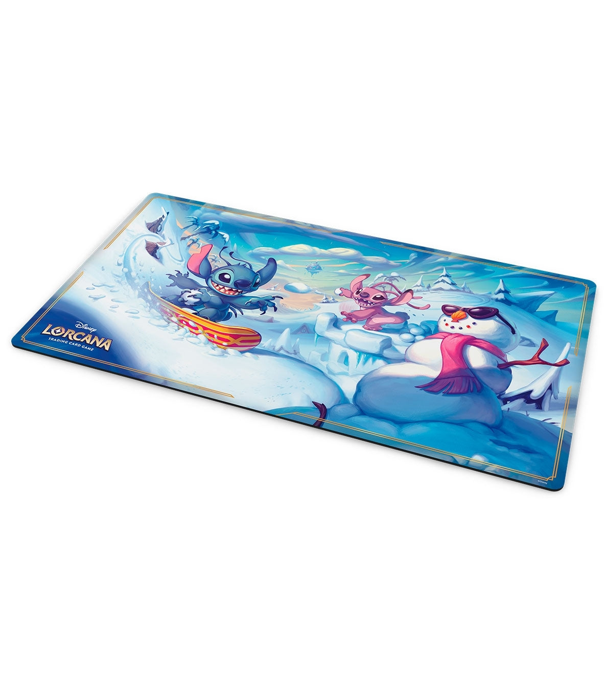 Disney Lorcana: Hyperia City (Stitch and Angel in Winterspell) Playmat