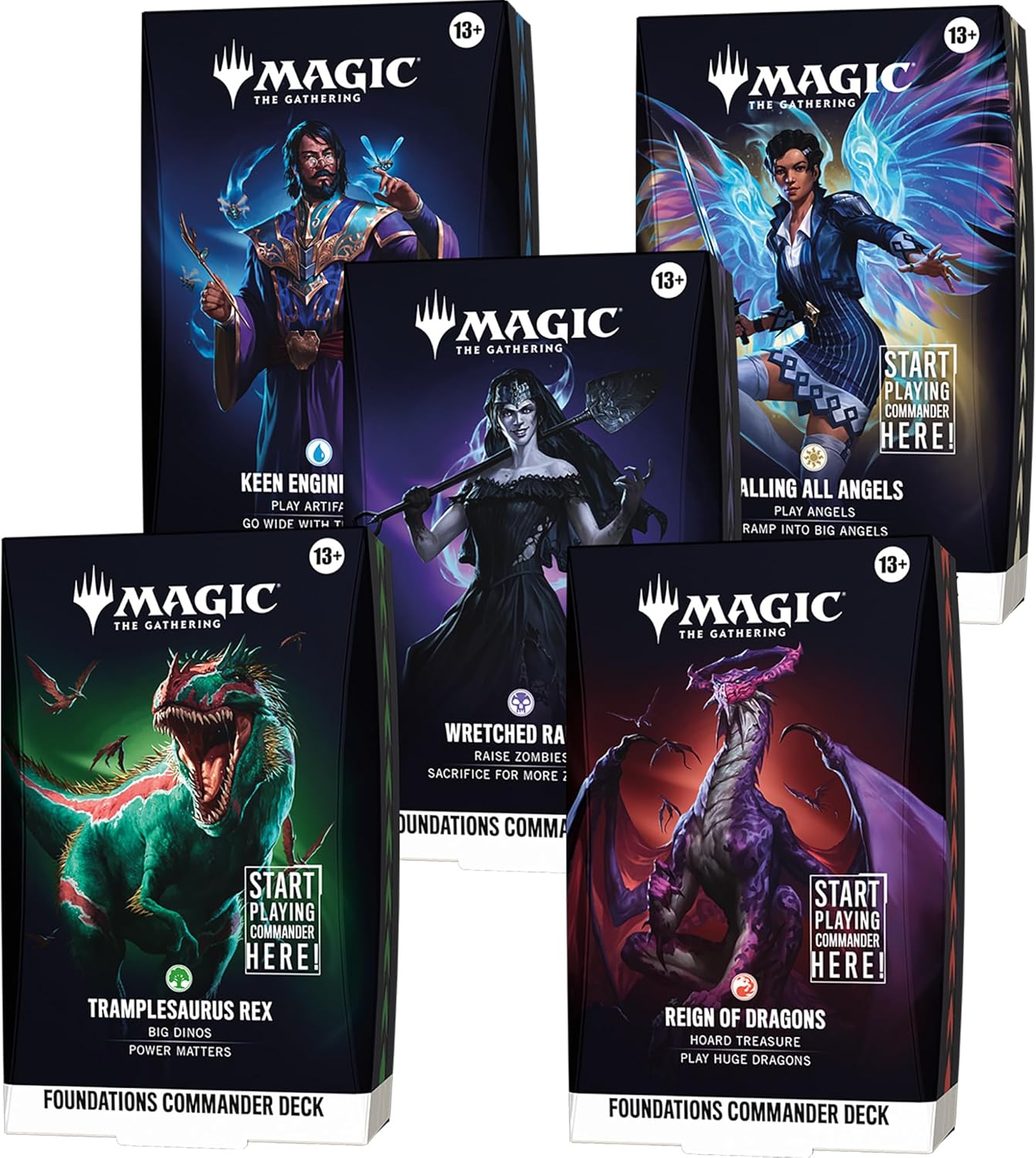 Magic: Foundations Starter Commander Deck Display