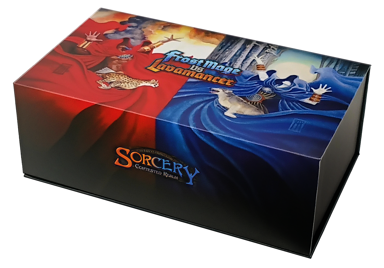 Sorcery TCG: Frost Mage vs Lavamancer Preconstructed Deck Display (2 Decks) - English